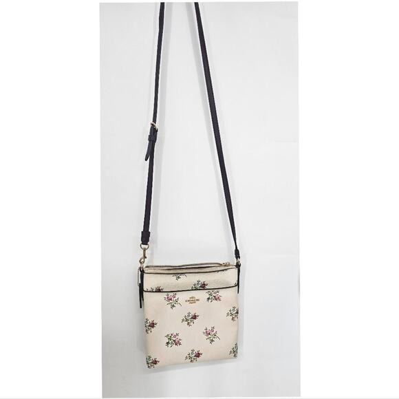 Coach Kitt Messenger Crossbody with Paint Dab Floral Print - Picture 2 of 6